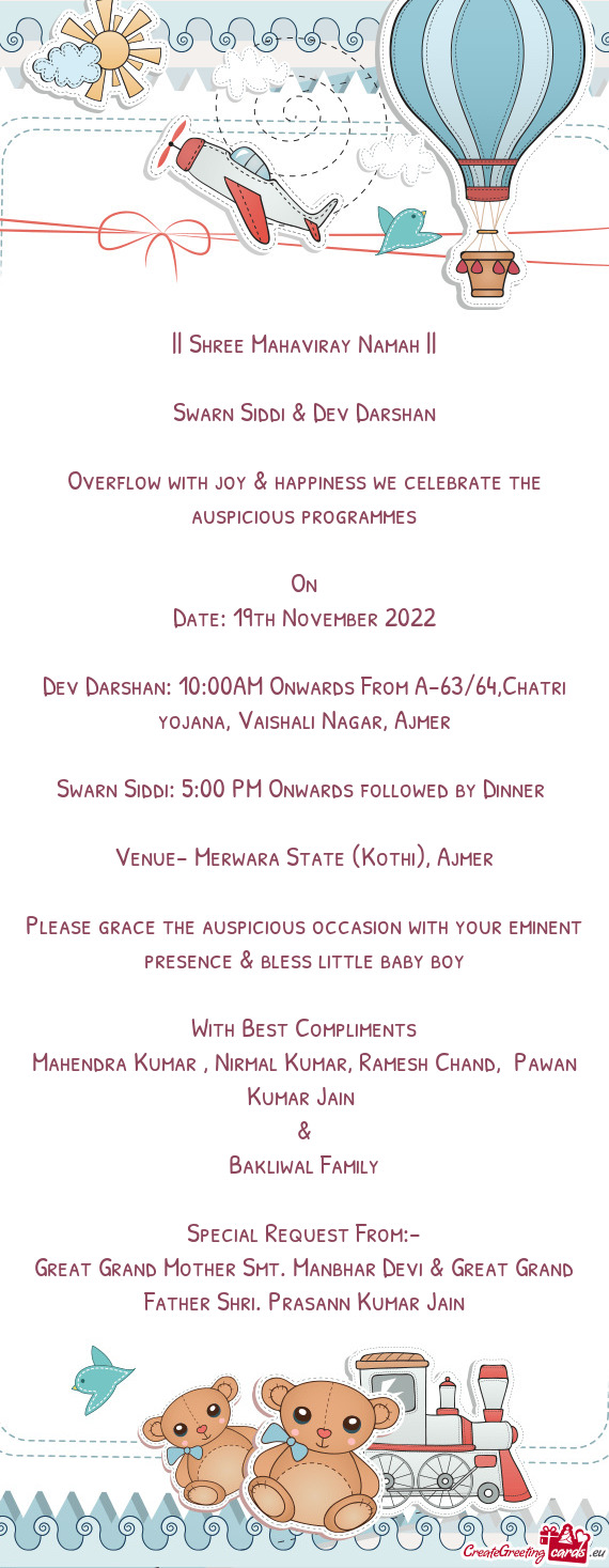 Overflow with joy & happiness we celebrate the auspicious programmes