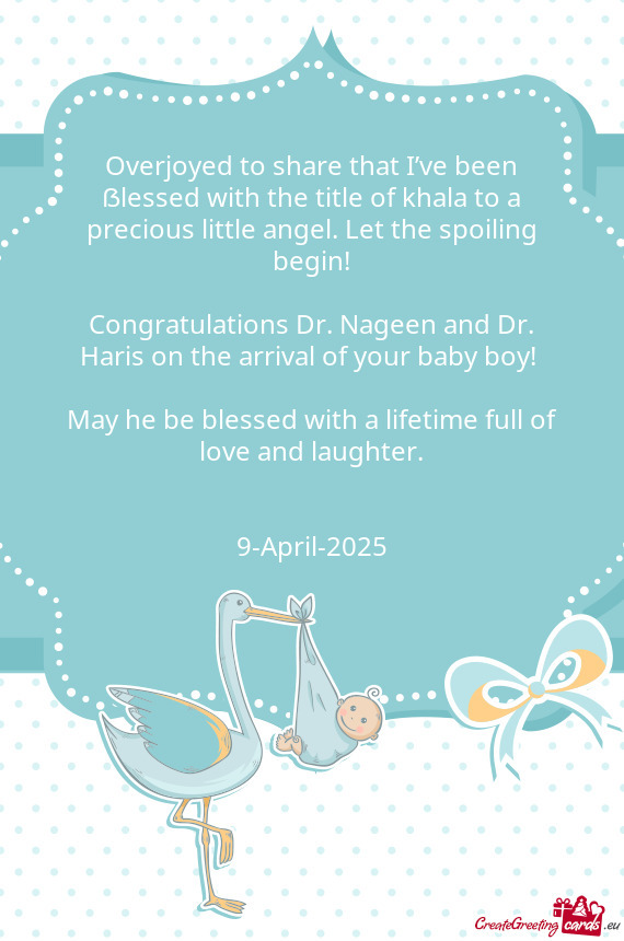 Overjoyed to share that I’ve been ẞlessed with the title of khala to a precious little angel. Le