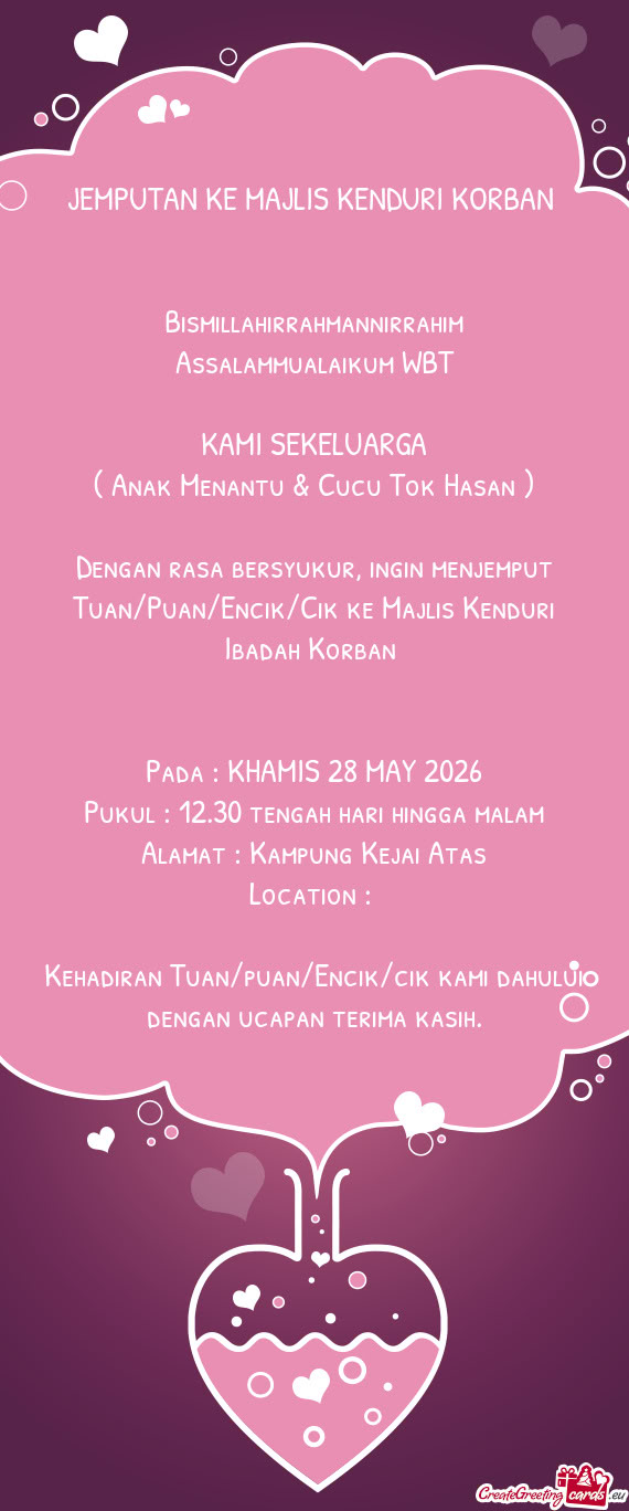 Pada : KHAMIS 28 MAY 2026