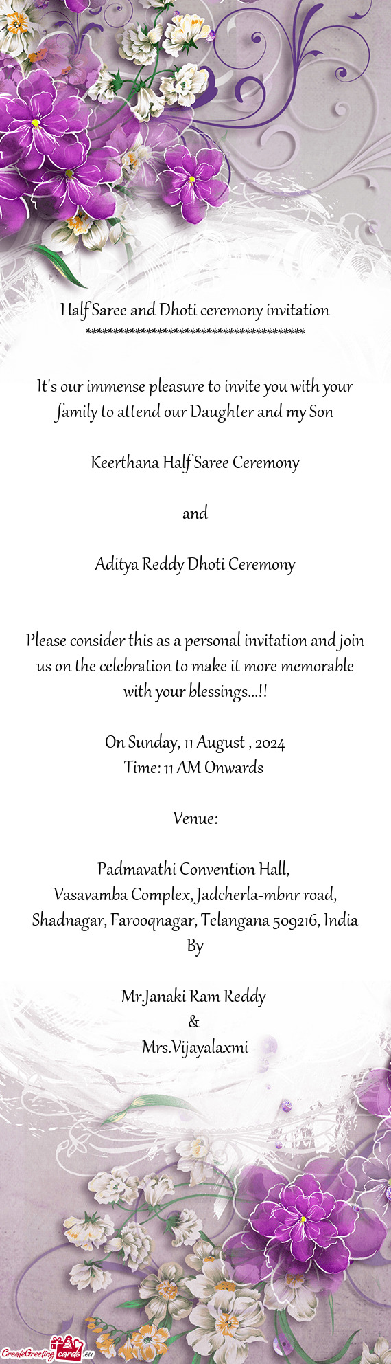 Padmavathi Convention Hall