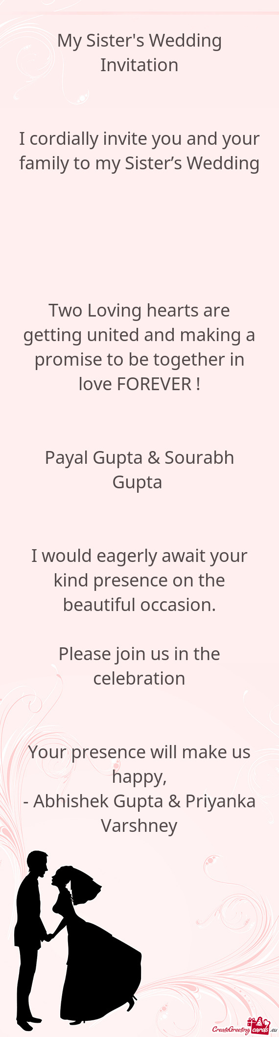 Payal Gupta & Sourabh Gupta