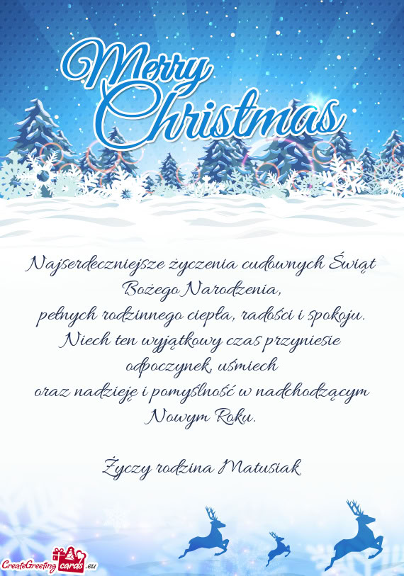 Pełnych rodzinnego ciepła, radości i spokoju