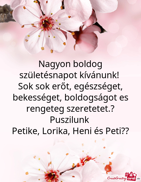 Petike, Lorika, Heni és Peti