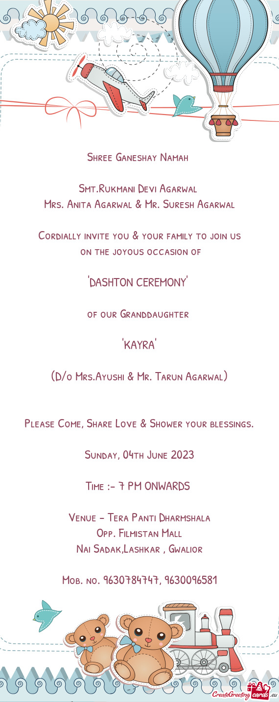 Please Come, Share Love & Shower your blessings