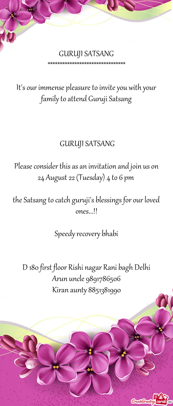 Please consider this as an invitation and join us on 24 August 22 (Tuesday) 4 to 6 pm