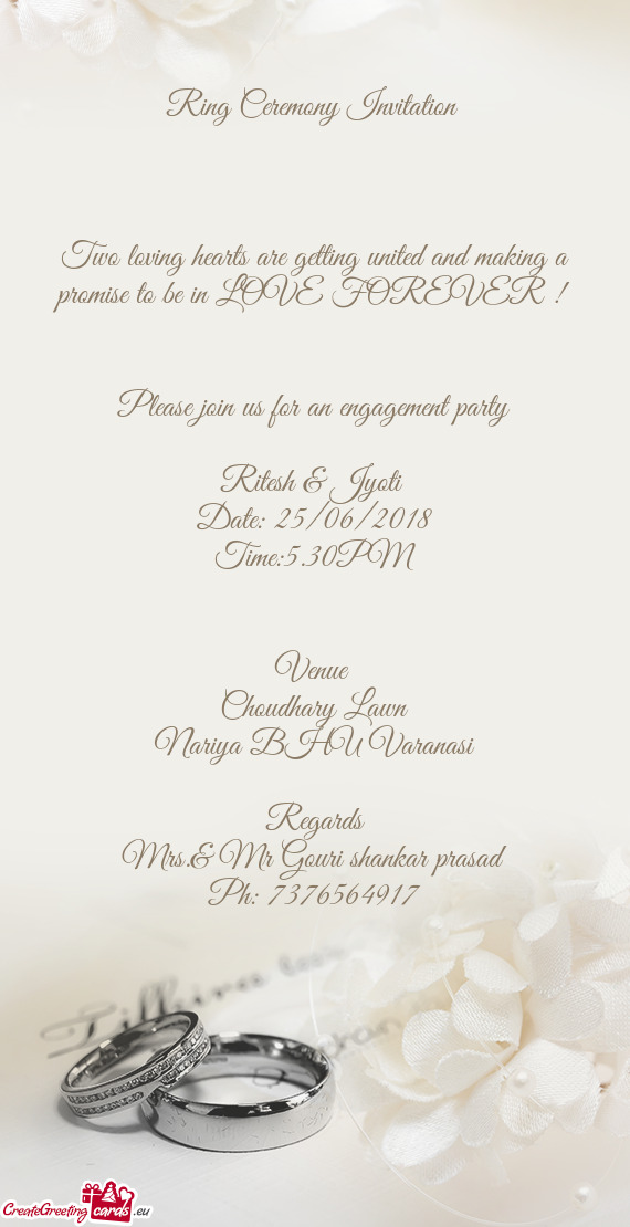 Please join us for an engagement party