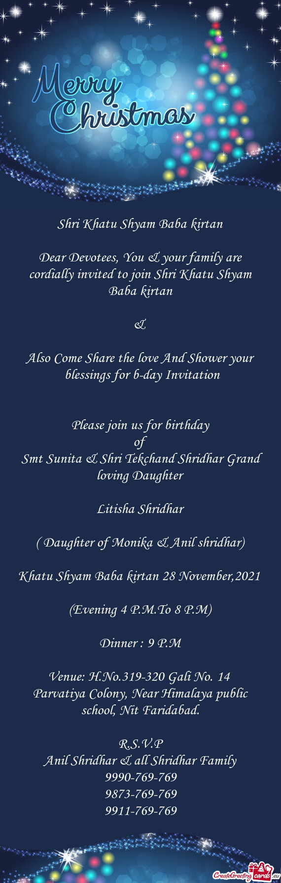Please join us for birthday