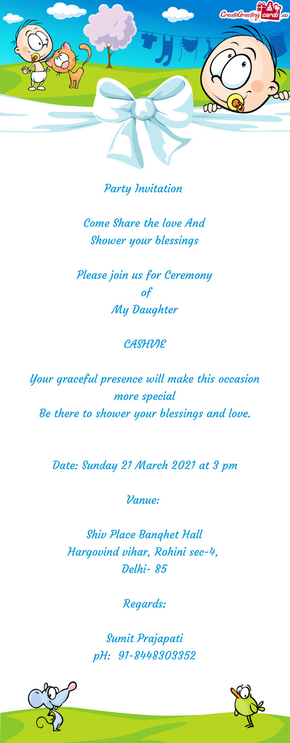 Please join us for Ceremony