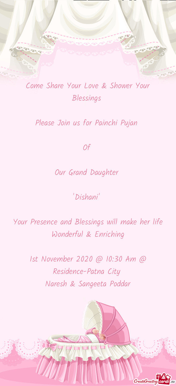 Please Join us for Painchi Pujan