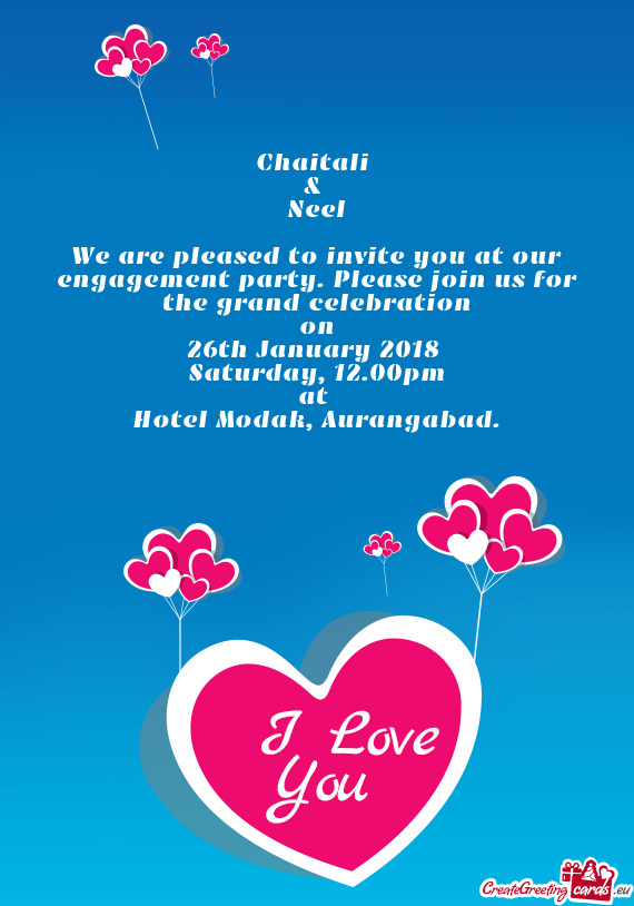 Please join us for the grand celebration on 26th January 2018  Saturday