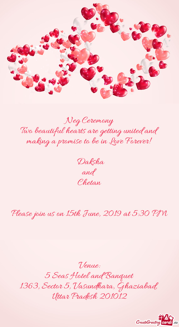 Please join us on 15th June, 2019 at 5:30 PM