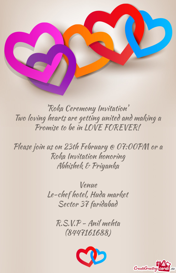 Please join us on 23th February @ 07:00PM or a