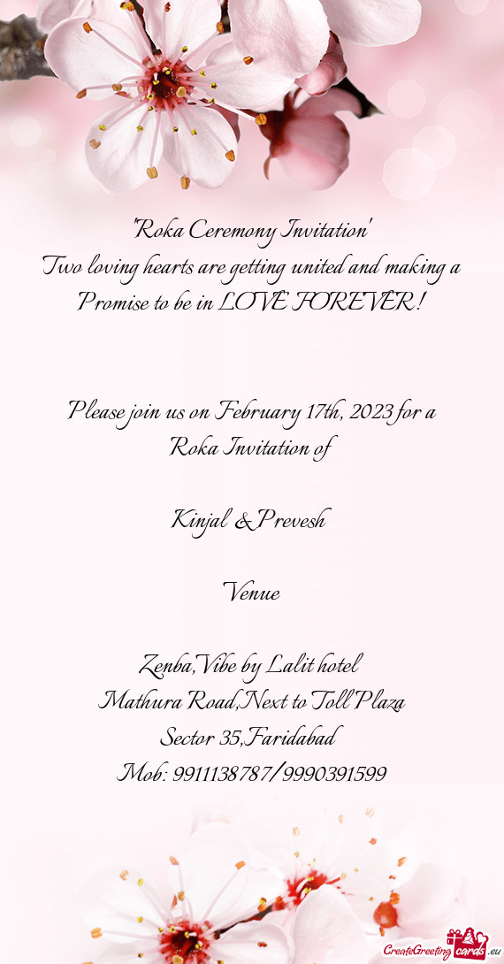 Please join us on February 17th, 2023 for a