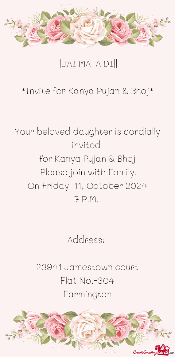 Please join with Family