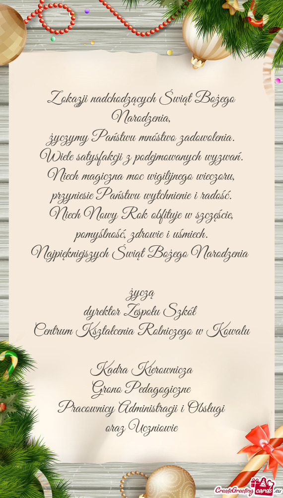 Pomyślność, zdrowie i uśmiech