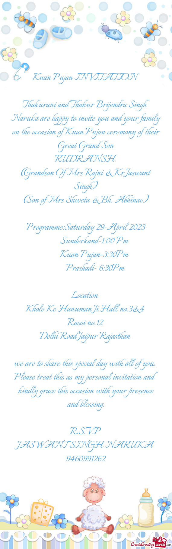 Programme:Saturday 29-April 2023