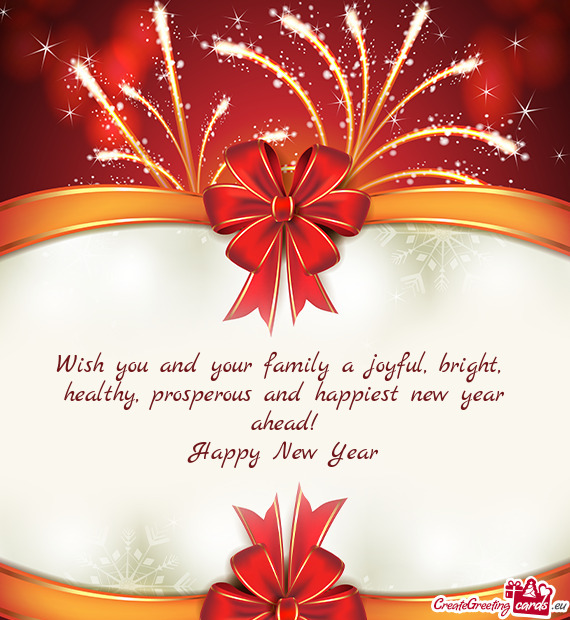Prosperous and happiest new year ahead! Happy New Year