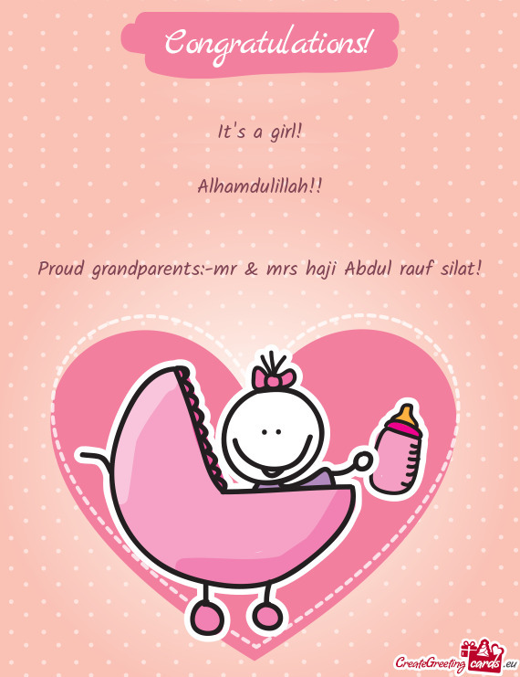Proud grandparents:-mr & mrs haji Abdul rauf silat