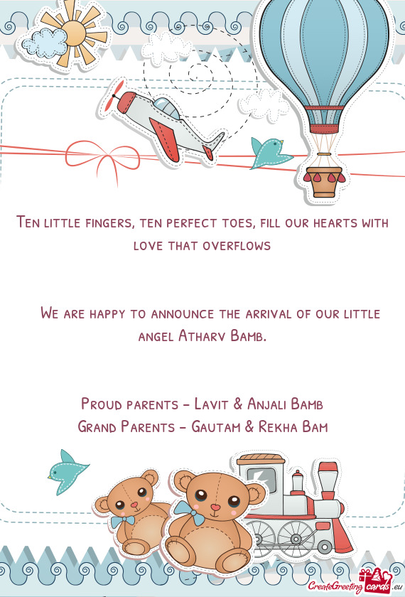Proud parents - Lavit & Anjali Bamb