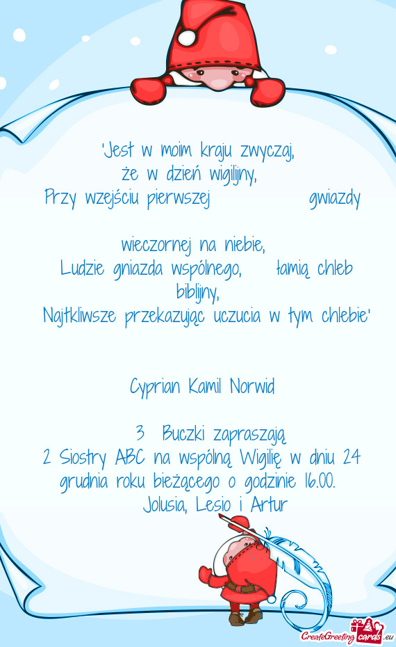 Przy wzejściu pierwszej   gwiazdy