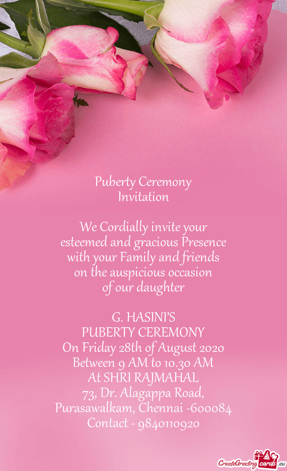 Puberty Ceremony