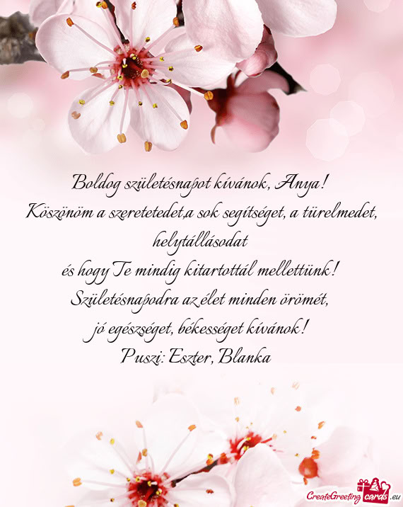 Puszi: Eszter, Blanka 🌷🥰