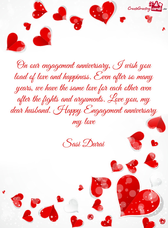 Py Engagement anniversary my love