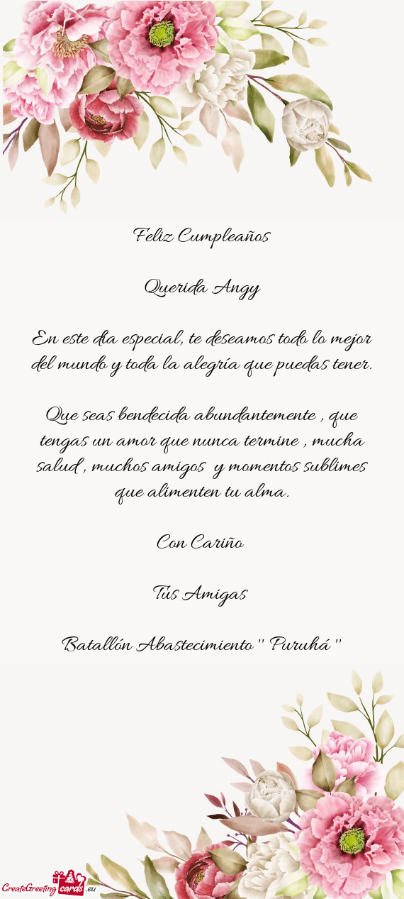 Querida Angy