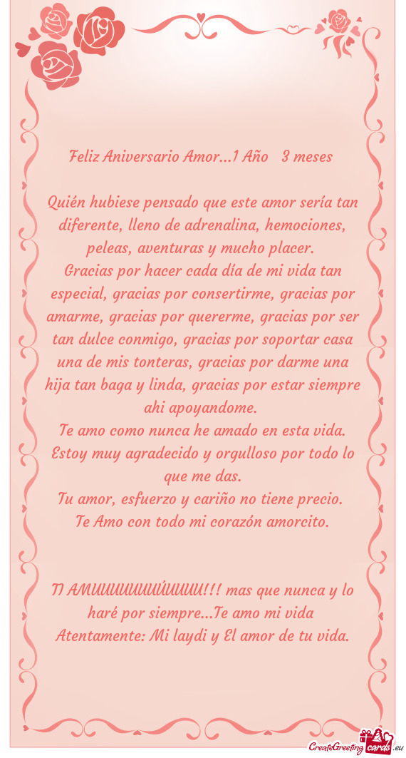 Quién hubiese pensado que este amor sería tan diferente, lleno de adrenalina, hemociones, peleas