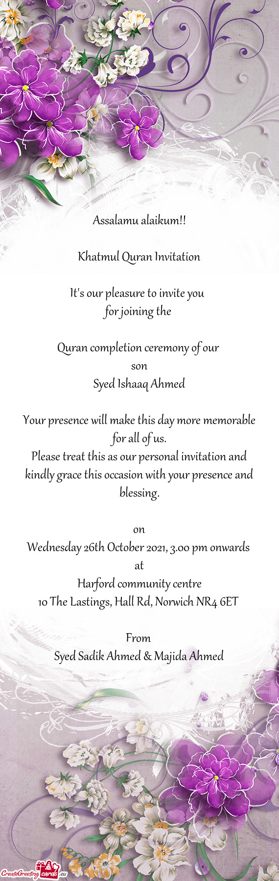 Quran completion ceremony of our