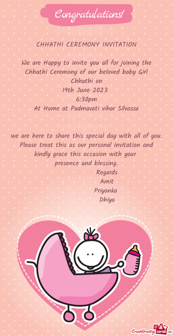 R beloved baby Girl Chhathi on 19th June 2023 6