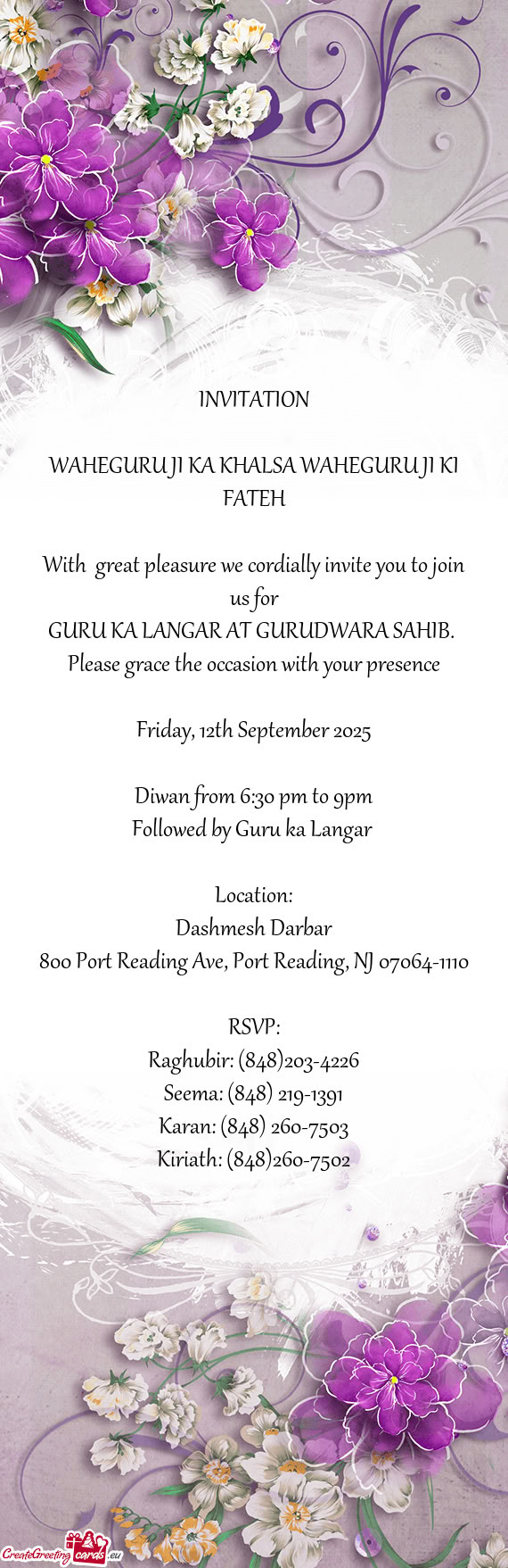 Raghubir: (848)203-4226