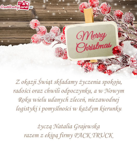 Razem z ekipą firmy PACK TRUCK