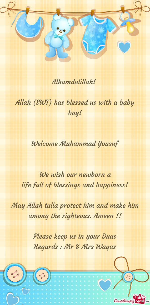 Regards : Mr & Mrs Waqas