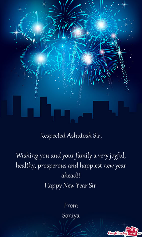 Respected Ashutosh Sir