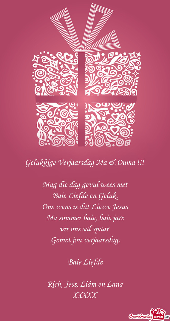 Rich, Jess, Liám en Lana