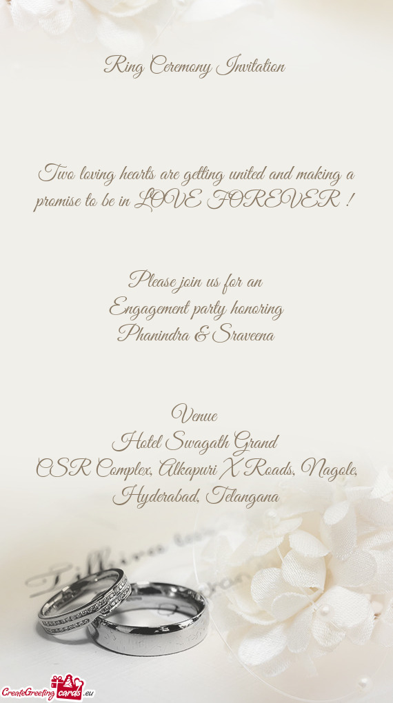 Engagement Ceremony Invitation Card 8