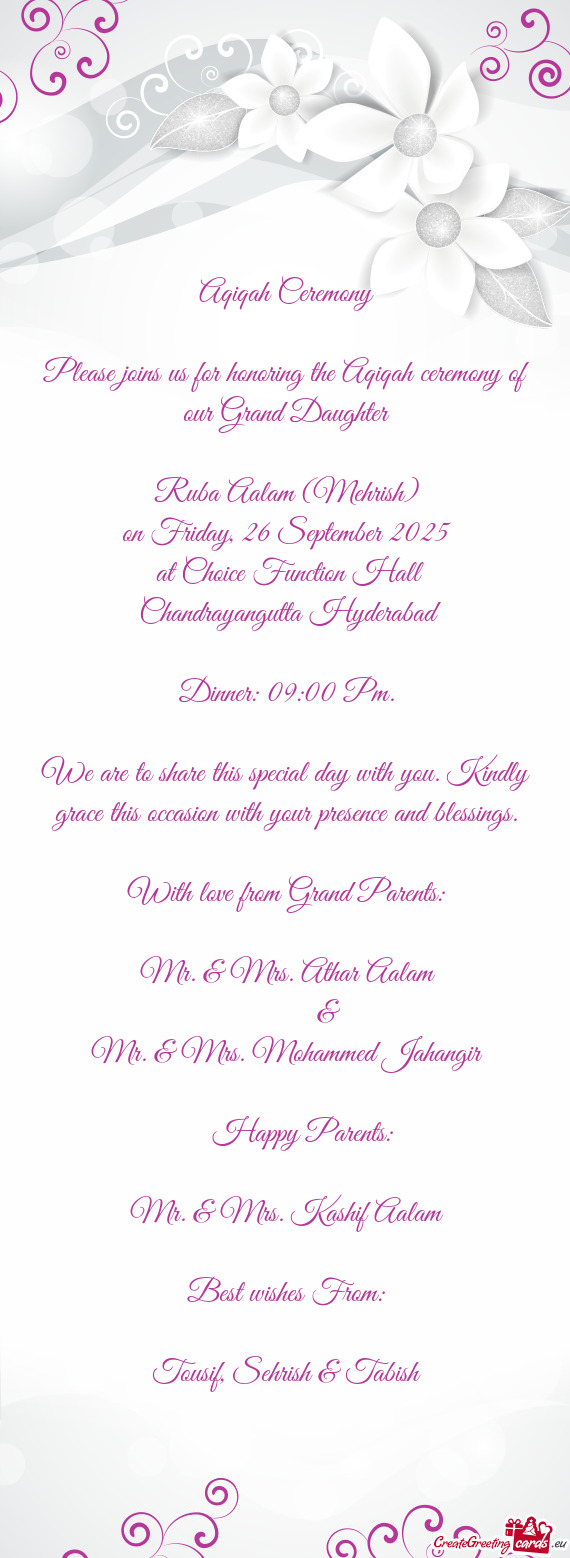 Ruba Aalam (Mehrish)