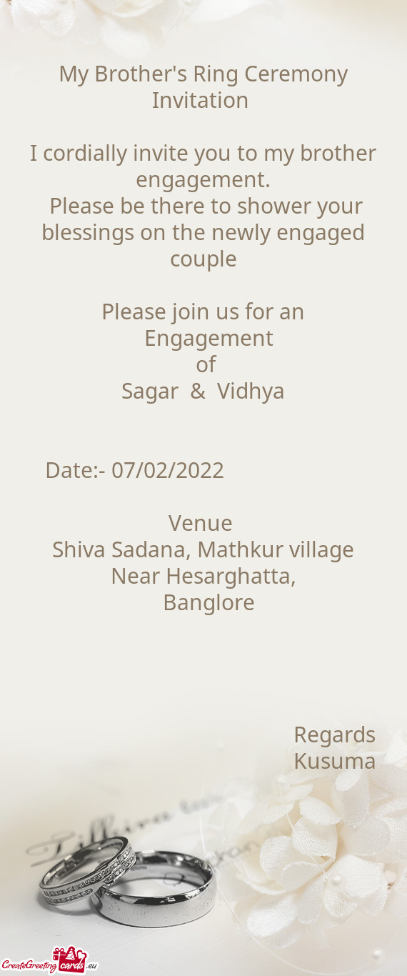 Sagar & Vidhya