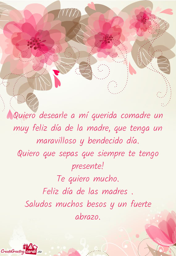 Saludos muchos besos y un fuerte abrazo