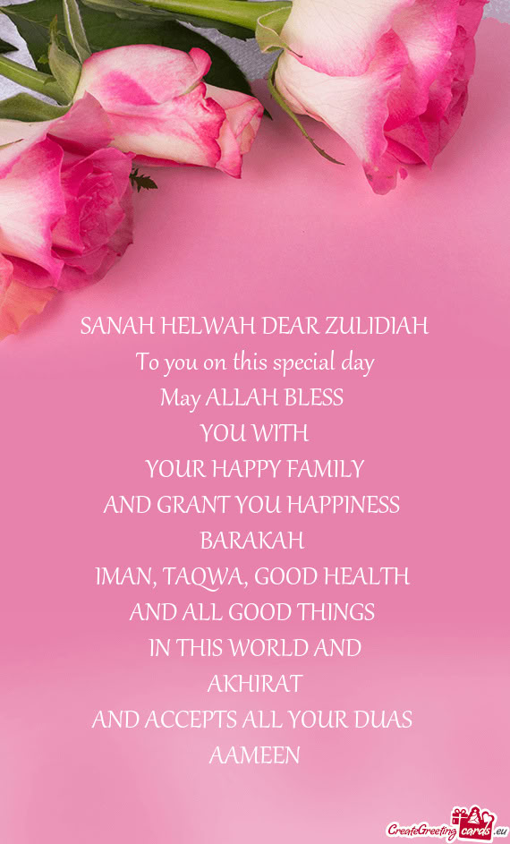SANAH HELWAH DEAR ZULIDIAH