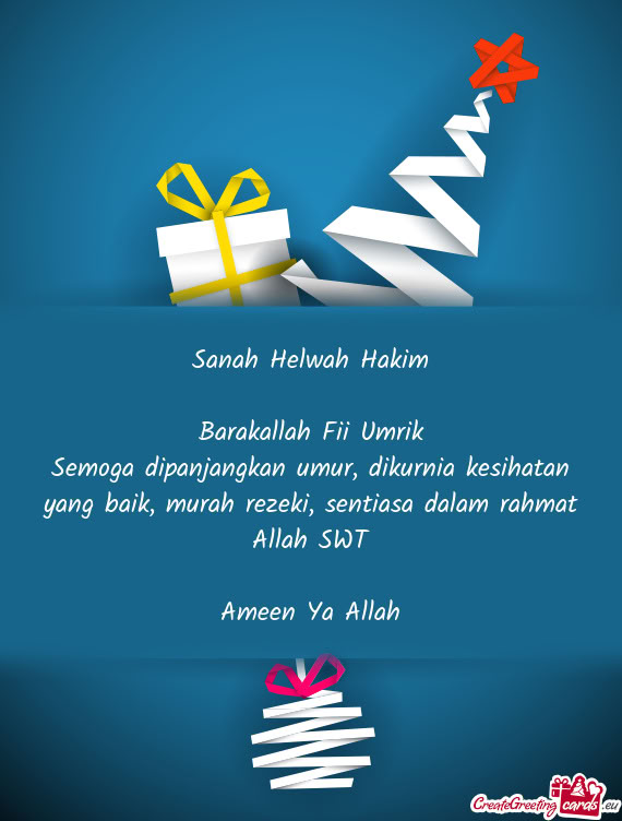 Sanah Helwah Hakim