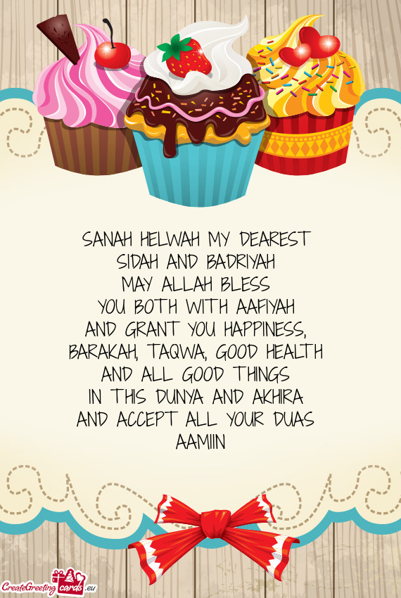 SANAH HELWAH MY DEAREST