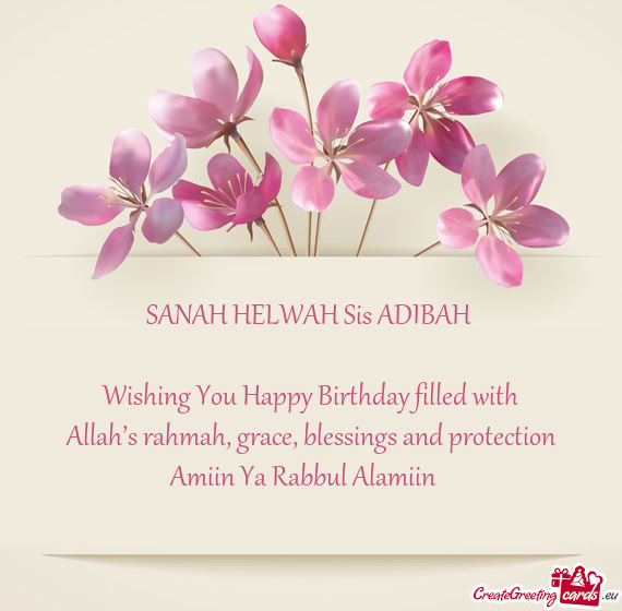 SANAH HELWAH Sis ADIBAH