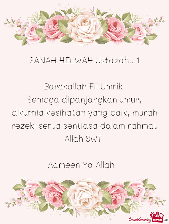 SANAH HELWAH Ustazah...1