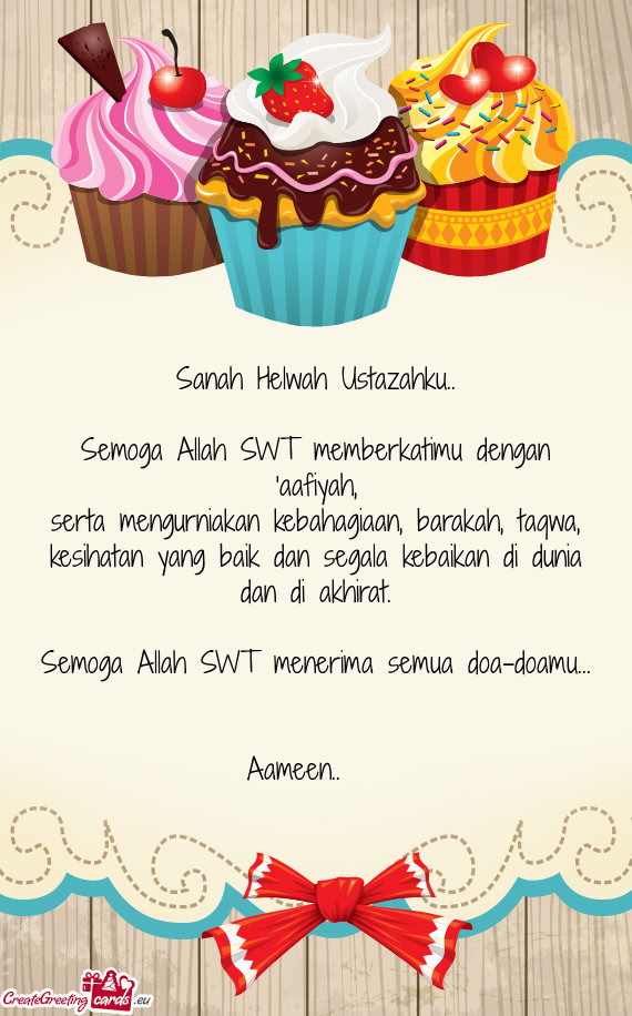 Sanah Helwah Ustazahku