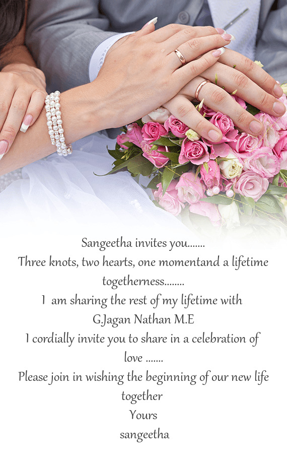 Sangeetha invites you
