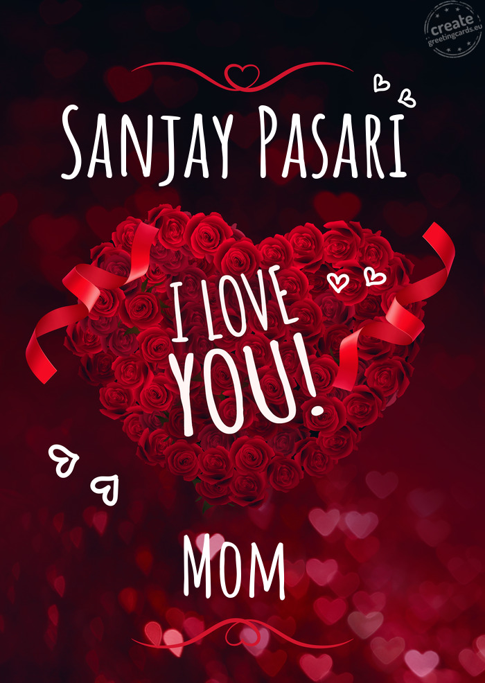 Sanjay Pasari I love you Mom
