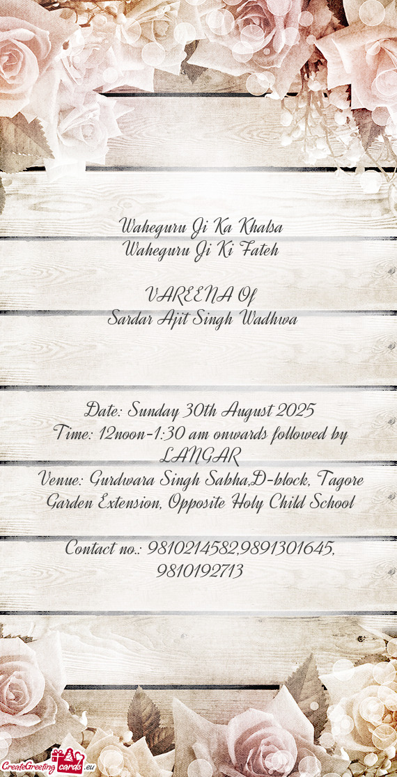 Sardar Ajit Singh Wadhwa