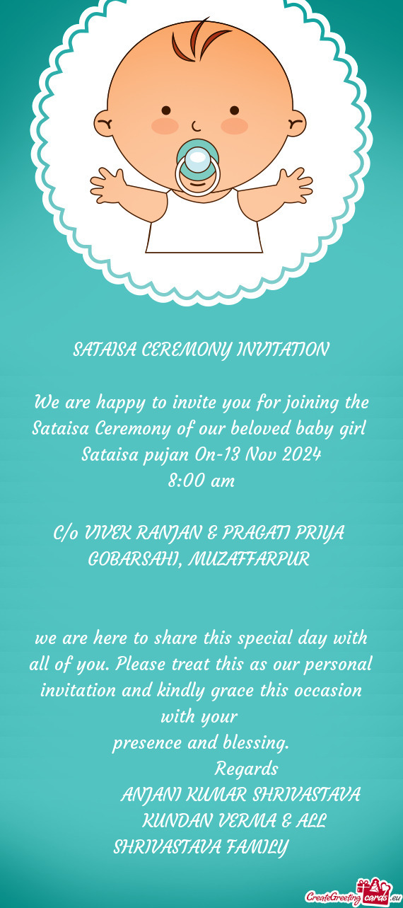 Sataisa pujan On-13 Nov 2024